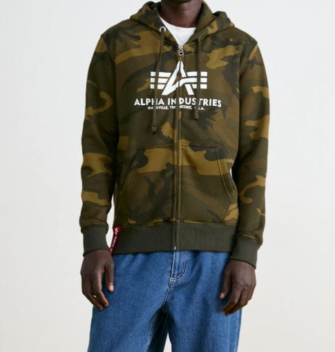 Basic Zip Hoody Camo Bluza Alpha Industries178325C