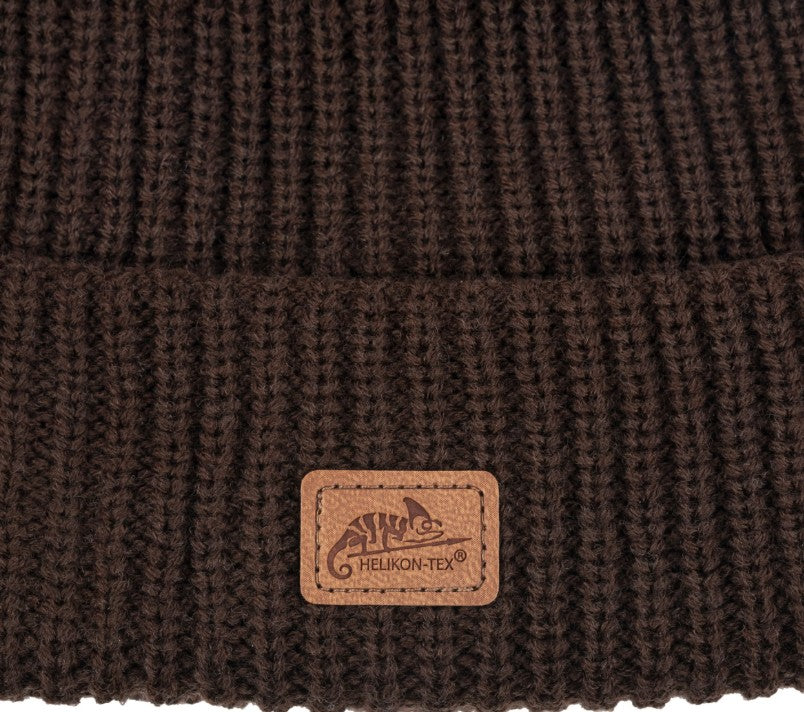 Czapka Helikon Merino Wanderer - Earth Brown / black / green