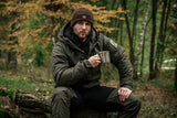 Czapka Helikon Merino Wanderer - Earth Brown / black / green