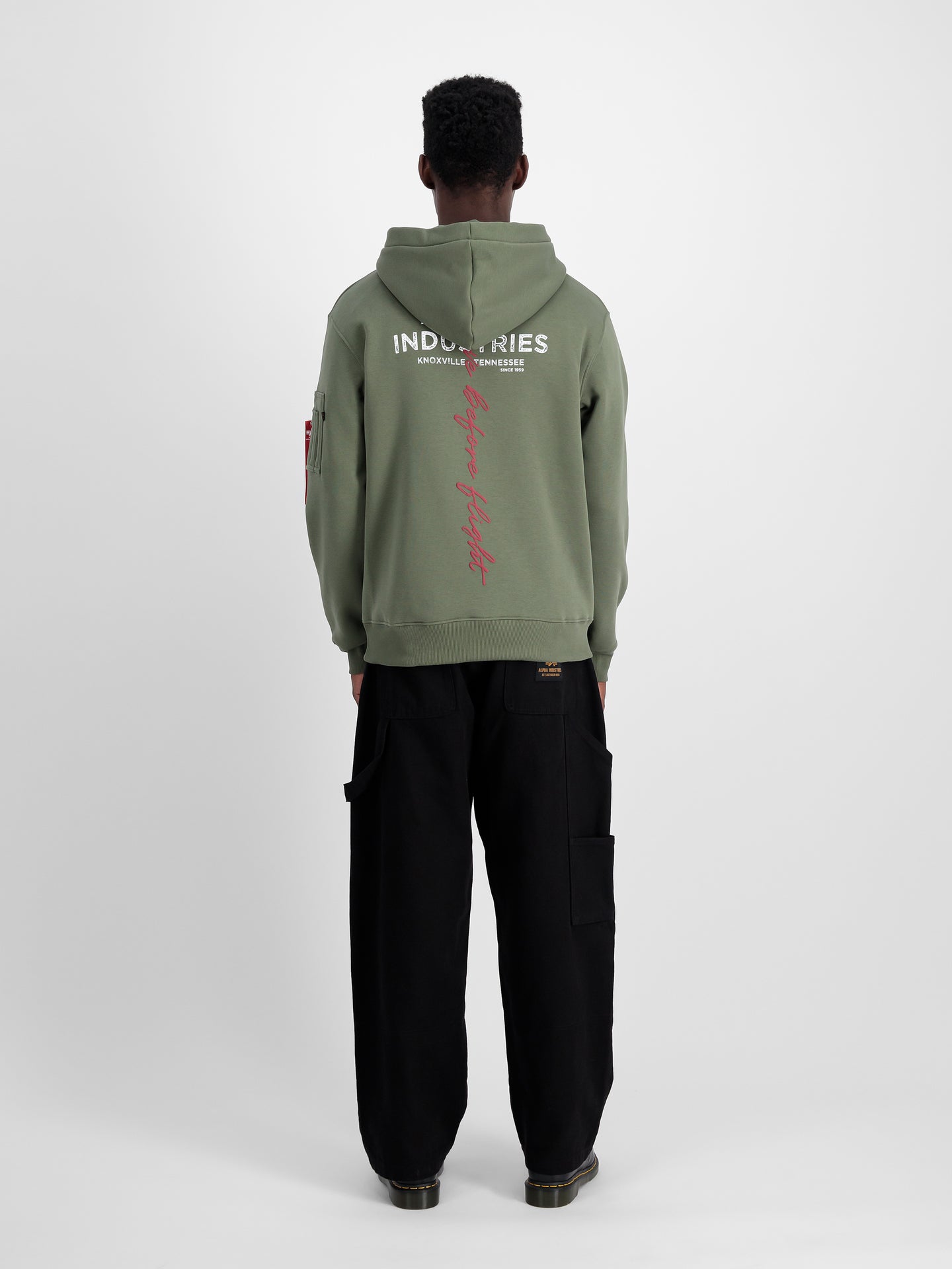 Signature Backprint Hoodie BluzaAlpha Industries 148341