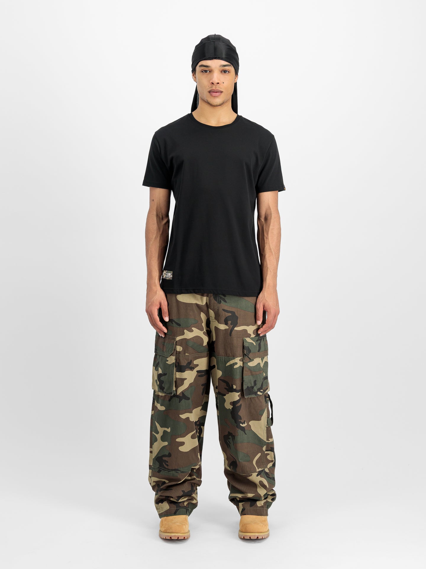 T Shirt Camo Label Backprint Alpha Industries 258504