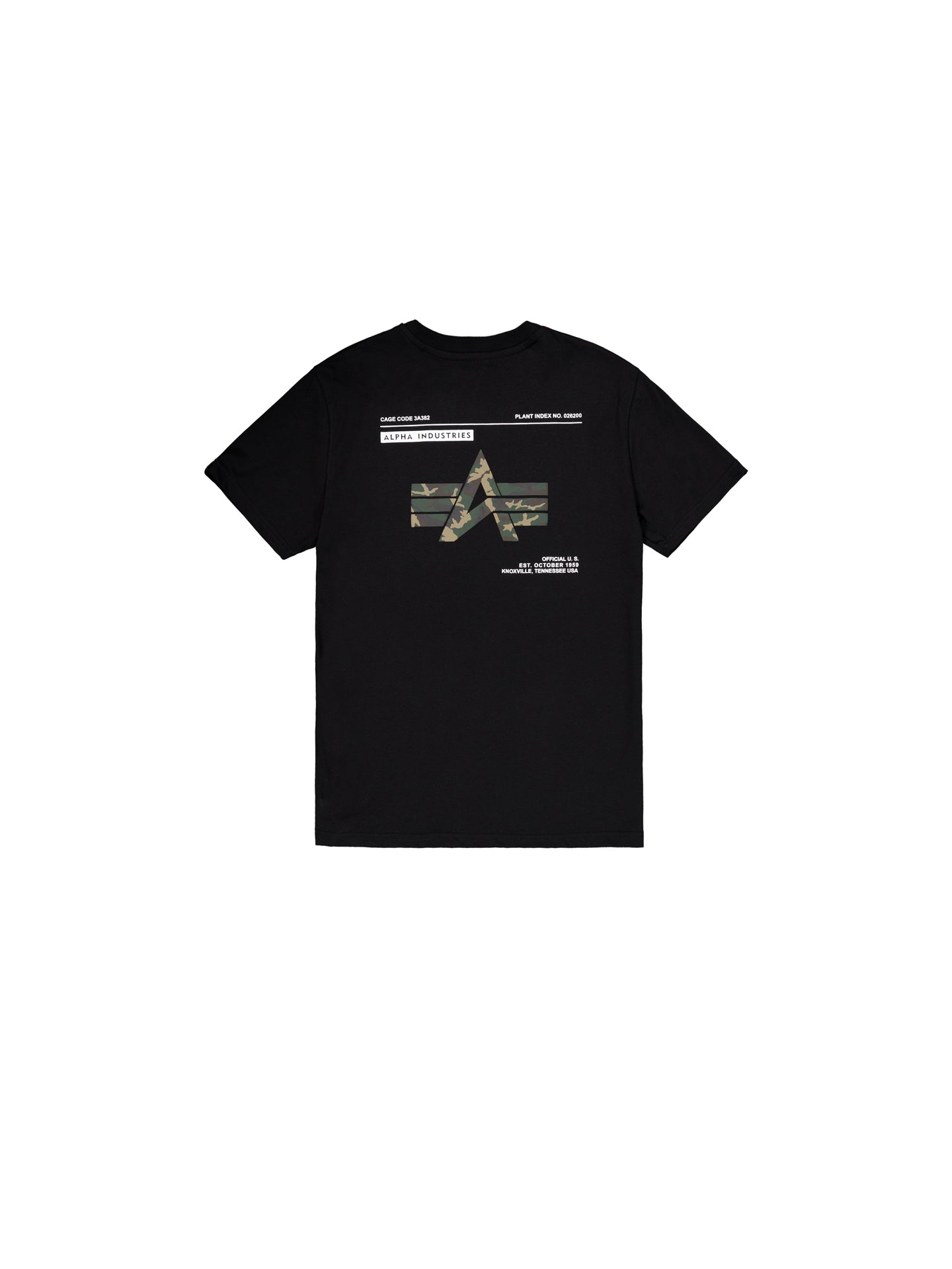 T Shirt Camo Label Backprint Alpha Industries 258504