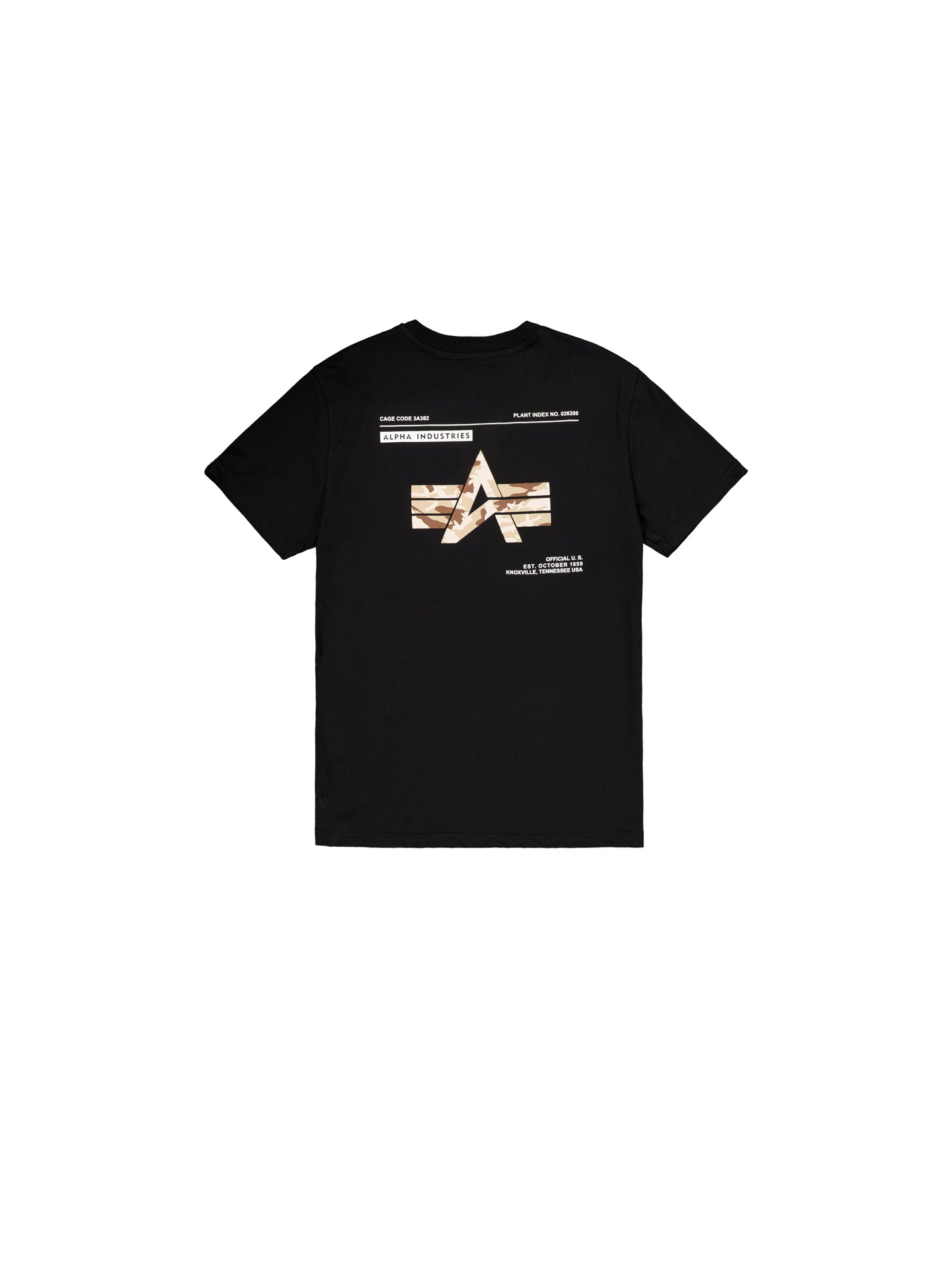 T Shirt Camo Label Backprint Alpha Industries 258504