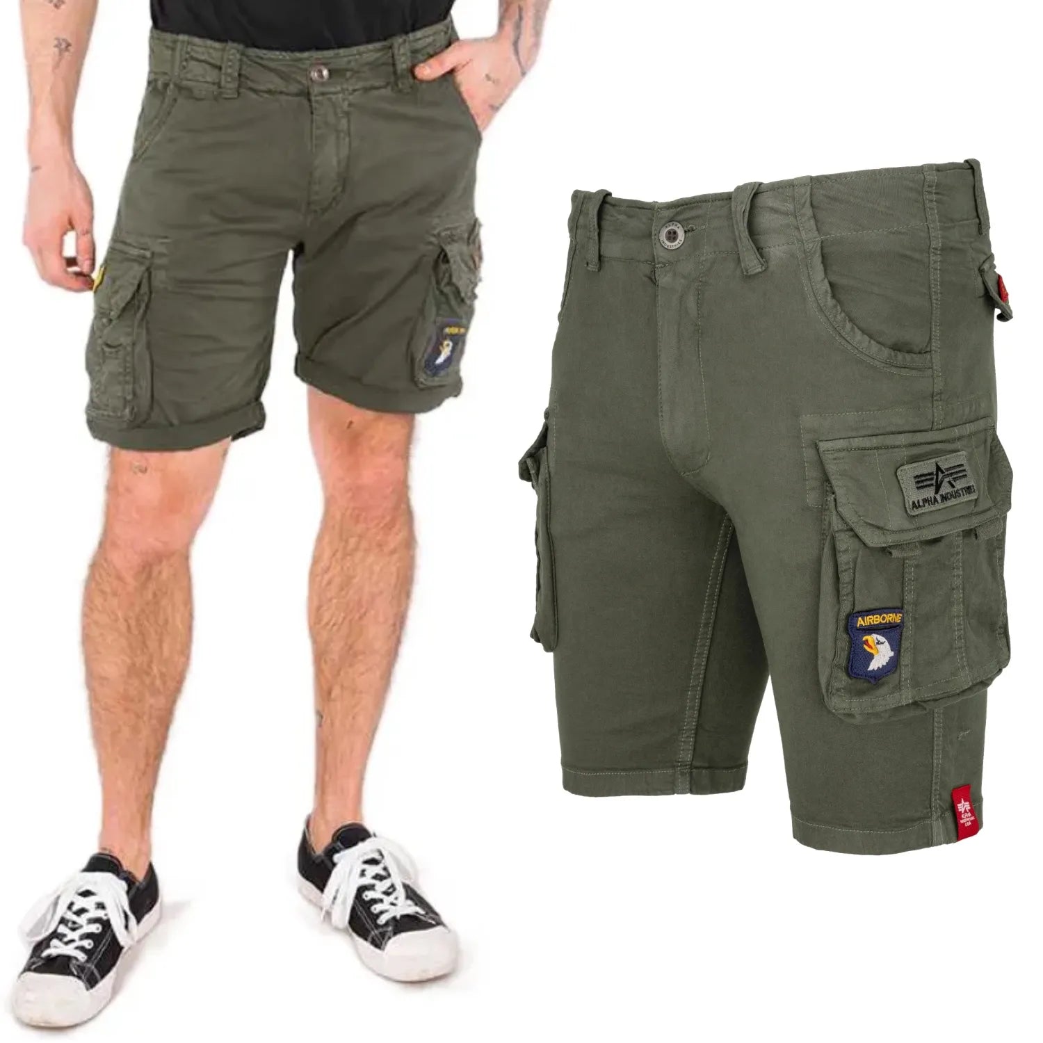 Spodenki Alpha Industries Crew Short Patch 186209 32-38