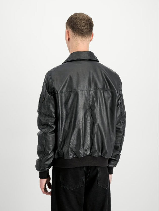 Alpha Industries kurtka skórzana CWU-45/P Leather kurtka lotnicza 266106