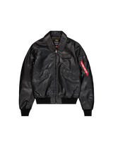 Alpha Industries kurtka skórzana CWU-45/P Leather kurtka lotnicza 266106