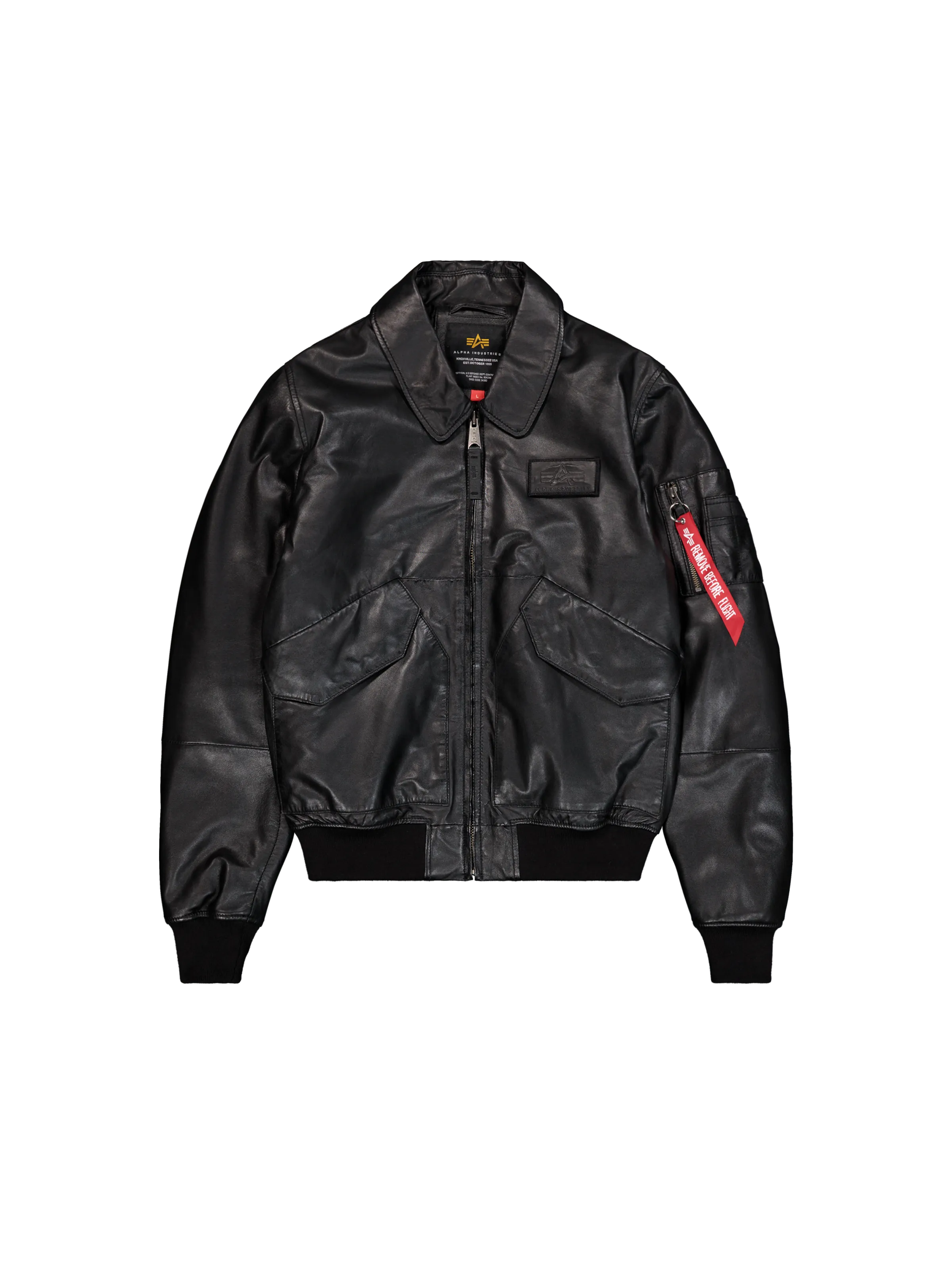 Alpha Industries kurtka skórzana CWU-45/P Leather kurtka lotnicza 266106