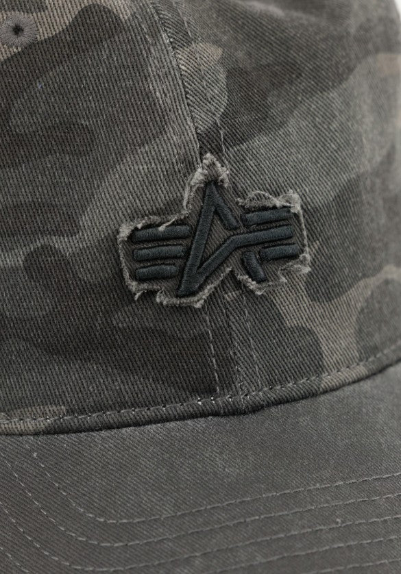 Distressed Logo Camo Cap 258903