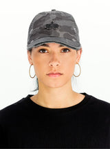 Distressed Logo Camo Cap 258903