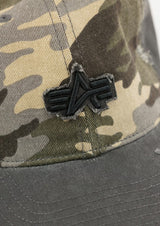 Distressed Logo Camo Cap 258903