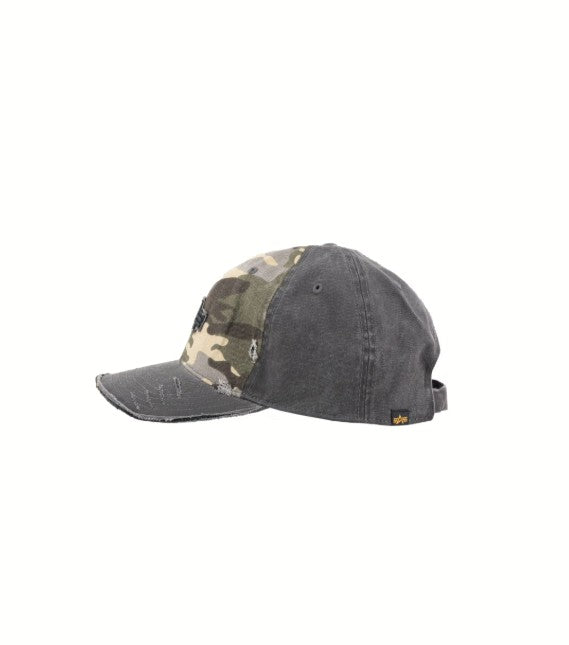 Distressed Logo Camo Cap 258903