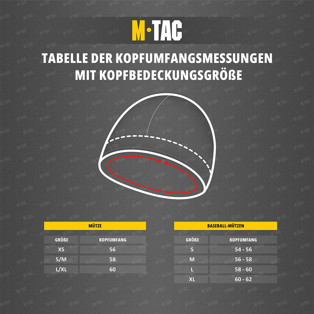 M-Tac Czapka Pod Kask Fleecowa Rip-Stop