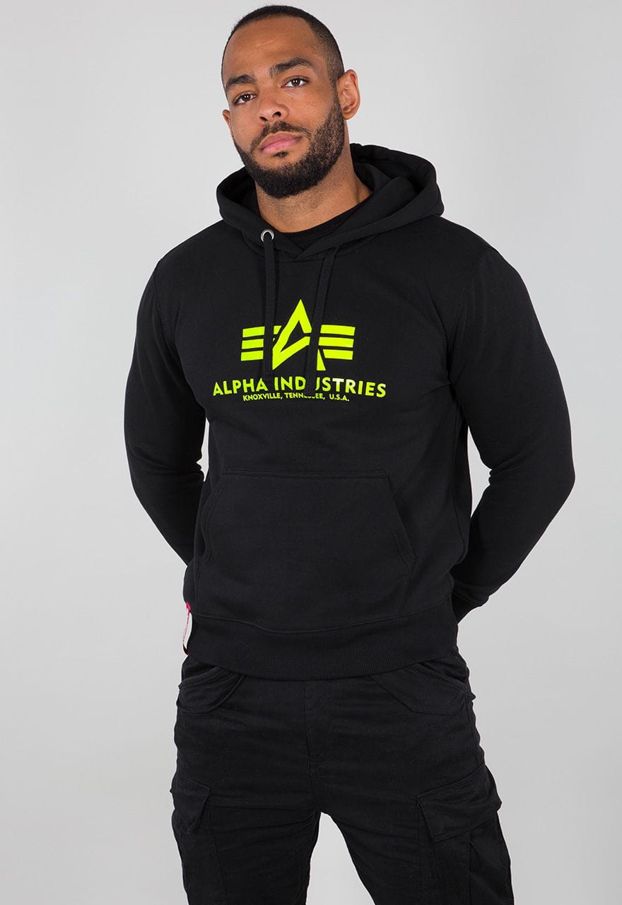 Basic Hoody Neon Print Alpha Industries L/XL/2XL Bluza Odblaskowa178312NP