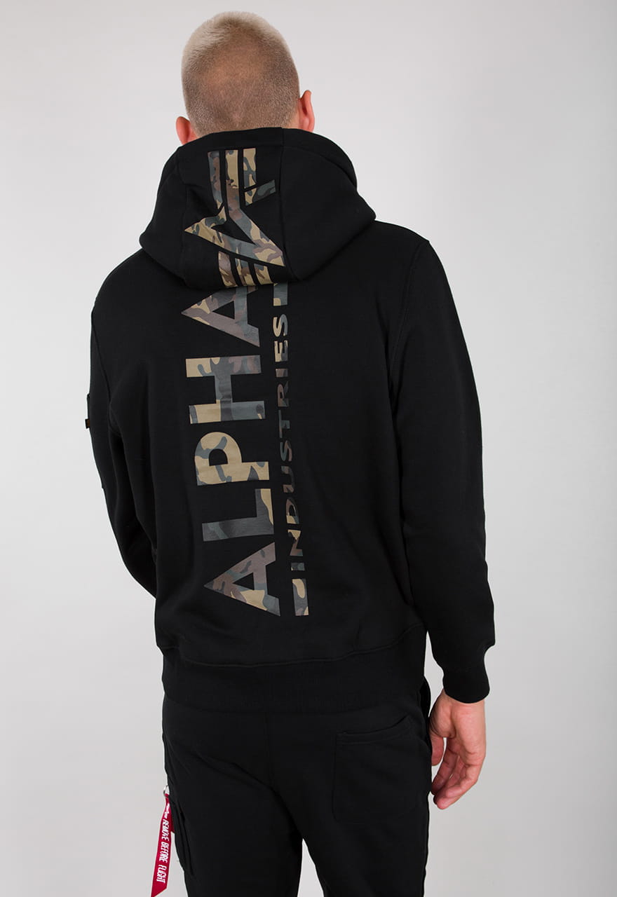 Back Print Hoody Camo Print Alpha Industries Bluza Męska 178318CP