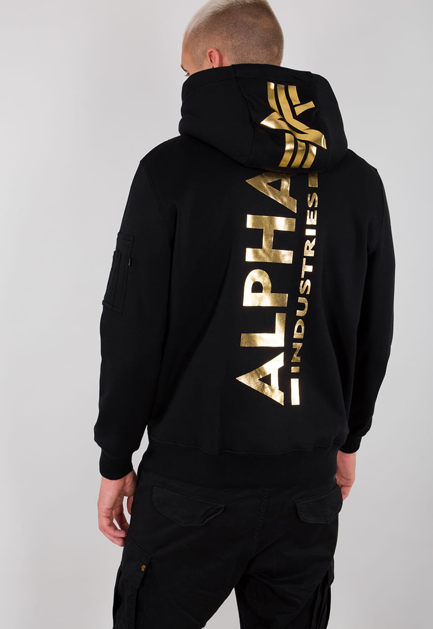 Back Print Hoody Foil Print Alpha Industries L/XL/2XL Bluza Męska 178318FP