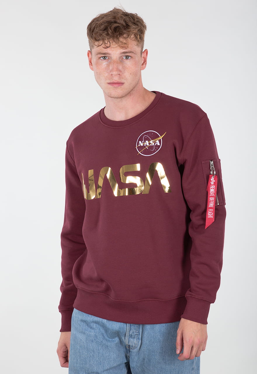 NASA Reflective Sweater Alpha Industries L/XL/XXL Bluza Odblaskowa178309