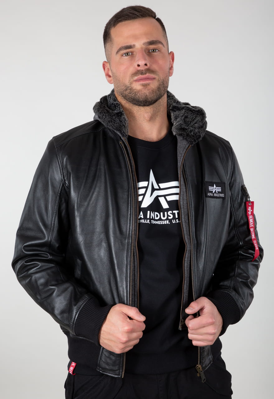 MA-1 D-Tec Leather Kurtka skórzana Alpha Industries193129