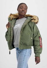 MA-1 OS Hooded Wmn Kurtka Damska Alpha Industries 118005