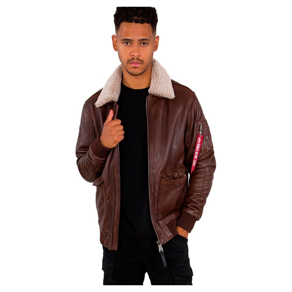 G1 Leather Jacket ALPHA INDUSTRIES 2XL/3XL128191 - 20 - brown