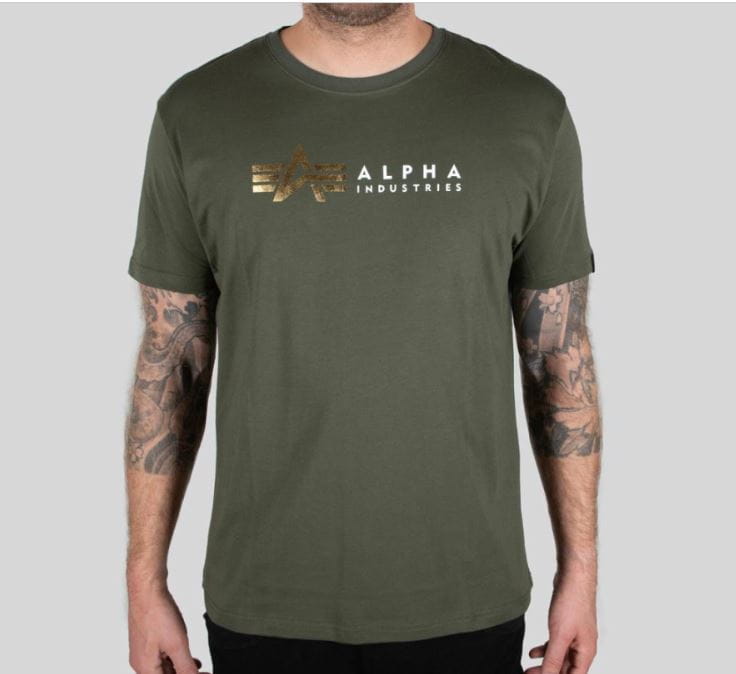 Alpha Label T Foil PrintT-Shirt Alpha Industries 118502FP