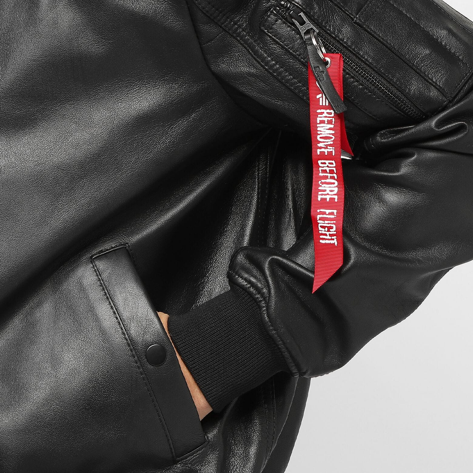 MA-1 Leather Light Weight II Bomber Jacket Kurtka Skórzana Alpha Industries 176151