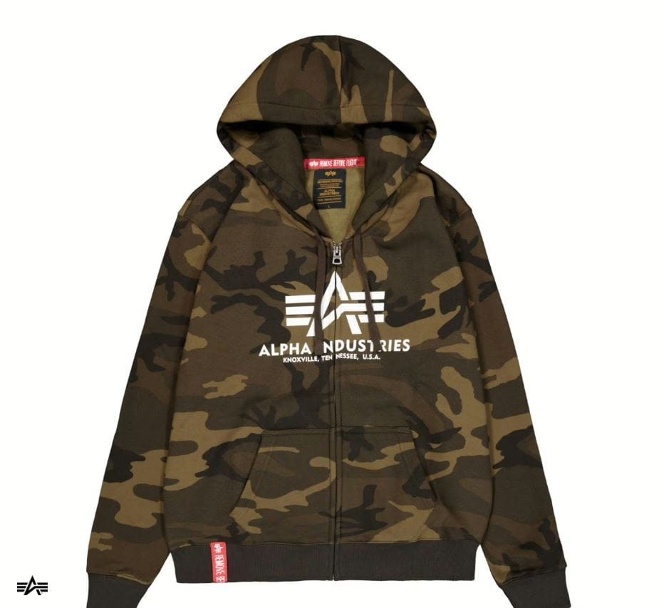 Basic Zip Hoody Camo Bluza Alpha Industries178325C