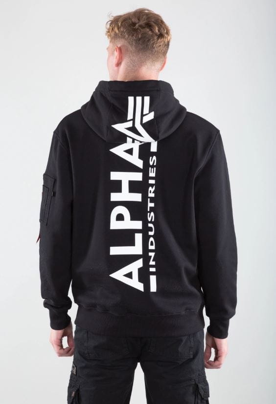 Back Print Hoody Alpha IndustriesXL/2XL/3XL/4XL 178318