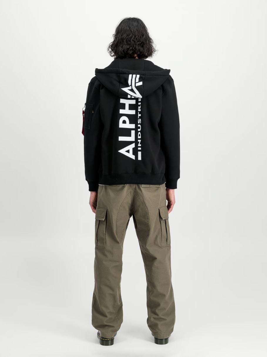 Back print Zip Hoody 128342