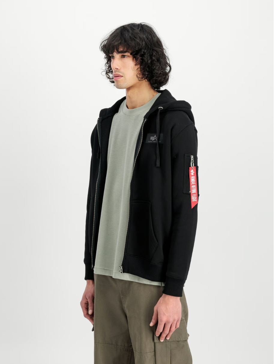 Back print Zip Hoody 128342