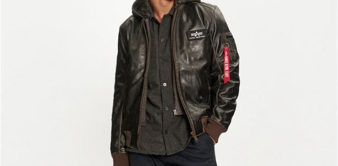 MA-1 D-Tec Leather Kurtka skórzana Alpha Industries193129