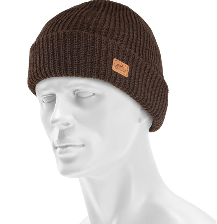 Czapka Helikon Merino Wanderer - Earth Brown / black / green