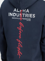 Signature Backprint Hoodie BluzaAlpha Industries 148341