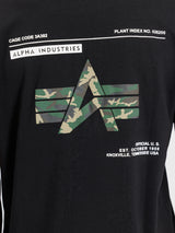 T Shirt Camo Label Backprint Alpha Industries 258504