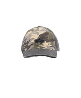 Distressed Logo Camo Cap 258903