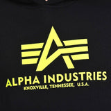 Basic Hoody Neon Print Alpha Industries L/XL/2XL Bluza Odblaskowa178312NP