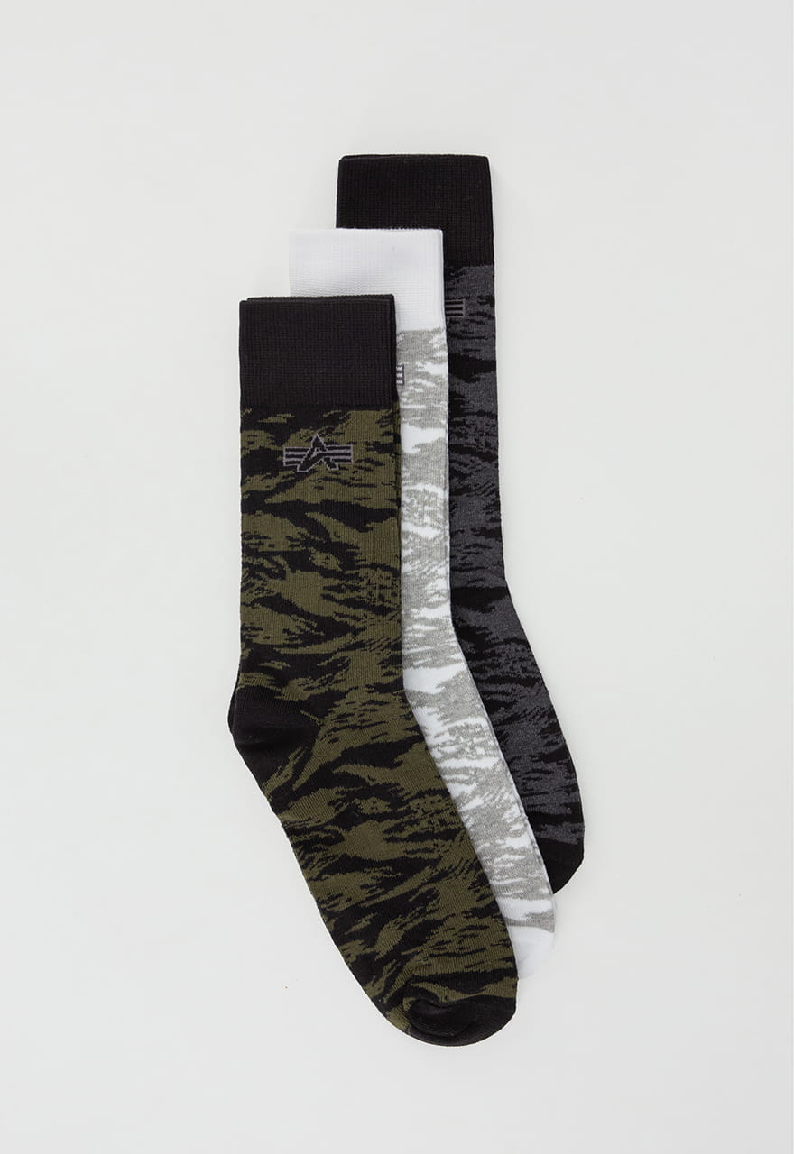 Graphic AOP Socks 3 Pack Skarpety Alpha Industries 43-46 118928