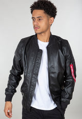 MA-1 Leather Light Weight II Bomber Jacket Kurtka Skórzana Alpha Industries 176151