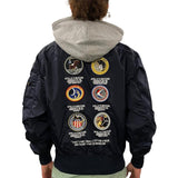 MA-1 Zip Hood Apollo NASA Alpha Industries L/XL/2XL 136106