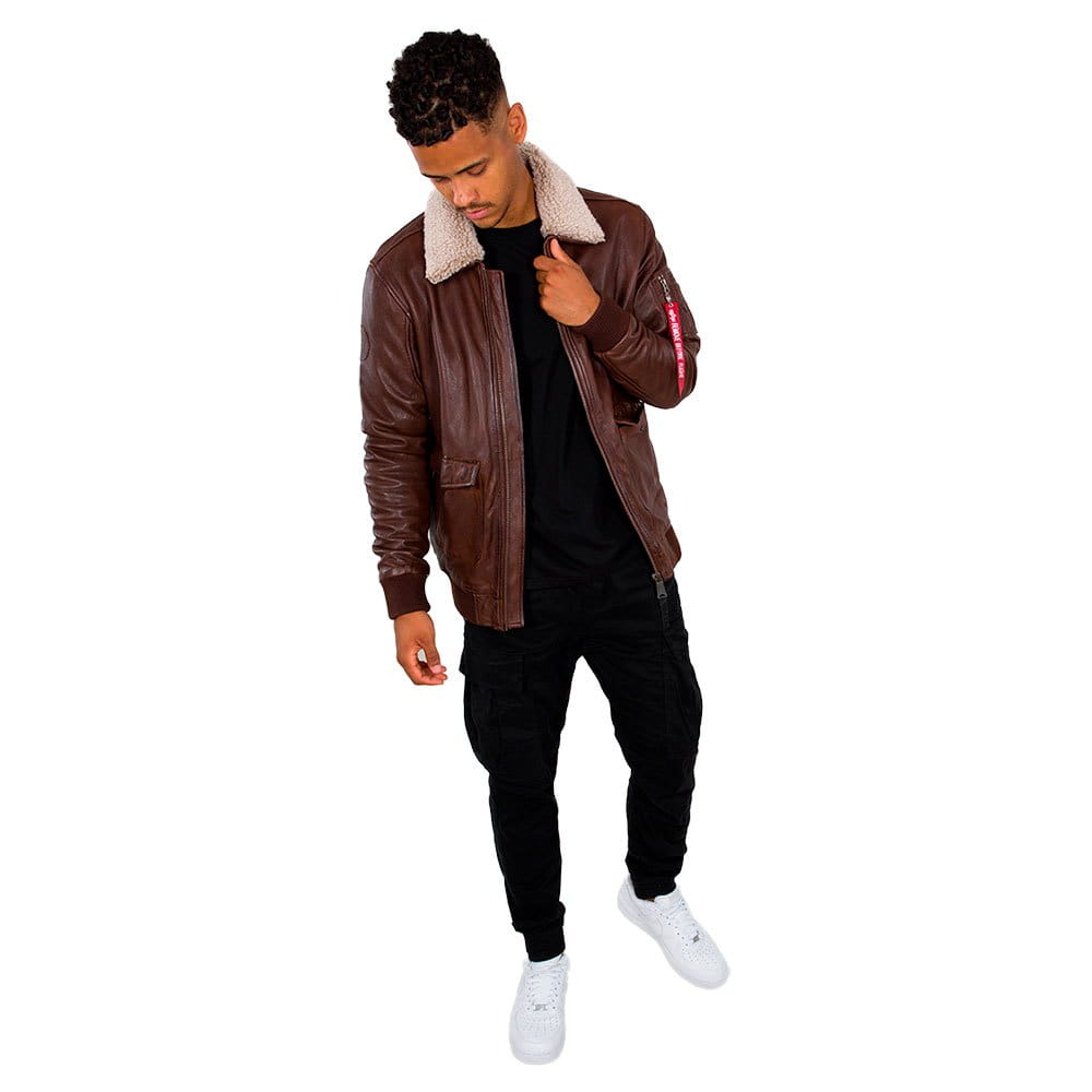 G1 Leather Jacket ALPHA INDUSTRIES 2XL/3XL128191 - 20 - brown