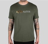 Alpha Label T Foil PrintT-Shirt Alpha Industries 118502FP