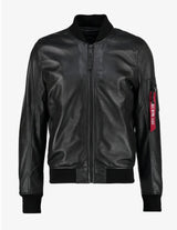 MA-1 Leather Light Weight II Bomber Jacket Kurtka Skórzana Alpha Industries 176151