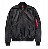 Kurtka skórzana Alpha Industries MA-1 Leather Bomber Jacket 156141 L/XL/2XL/3XL
